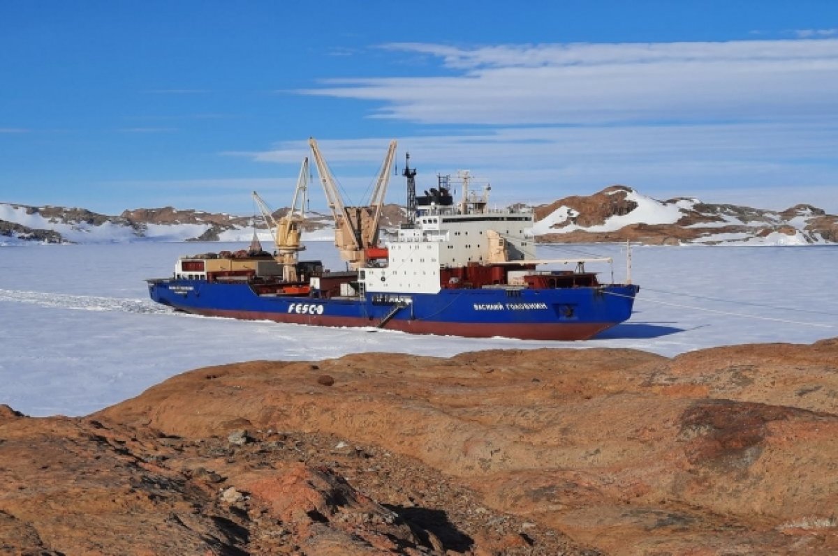 Российское судно «Василий Головнин» посетит индийские полярные станции в Антарктиде